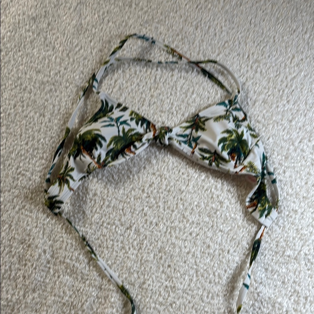 Tropical Palm Tree Bikini Top